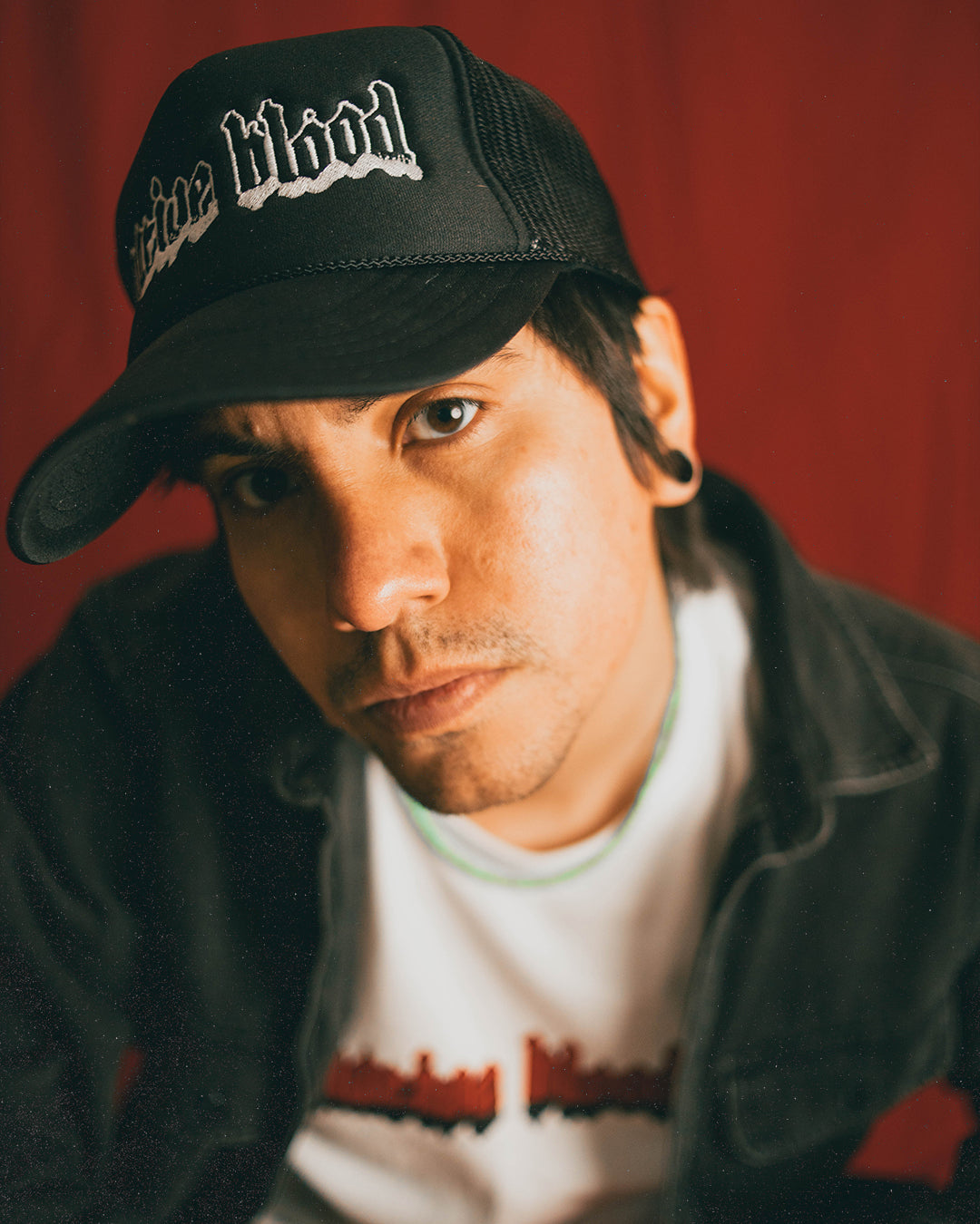 Native Blood Embroidered Trucker Hat