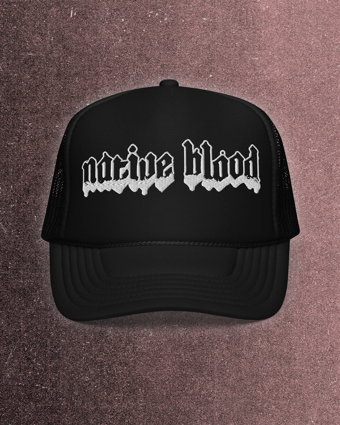 Native Blood Embroidered Trucker Hat